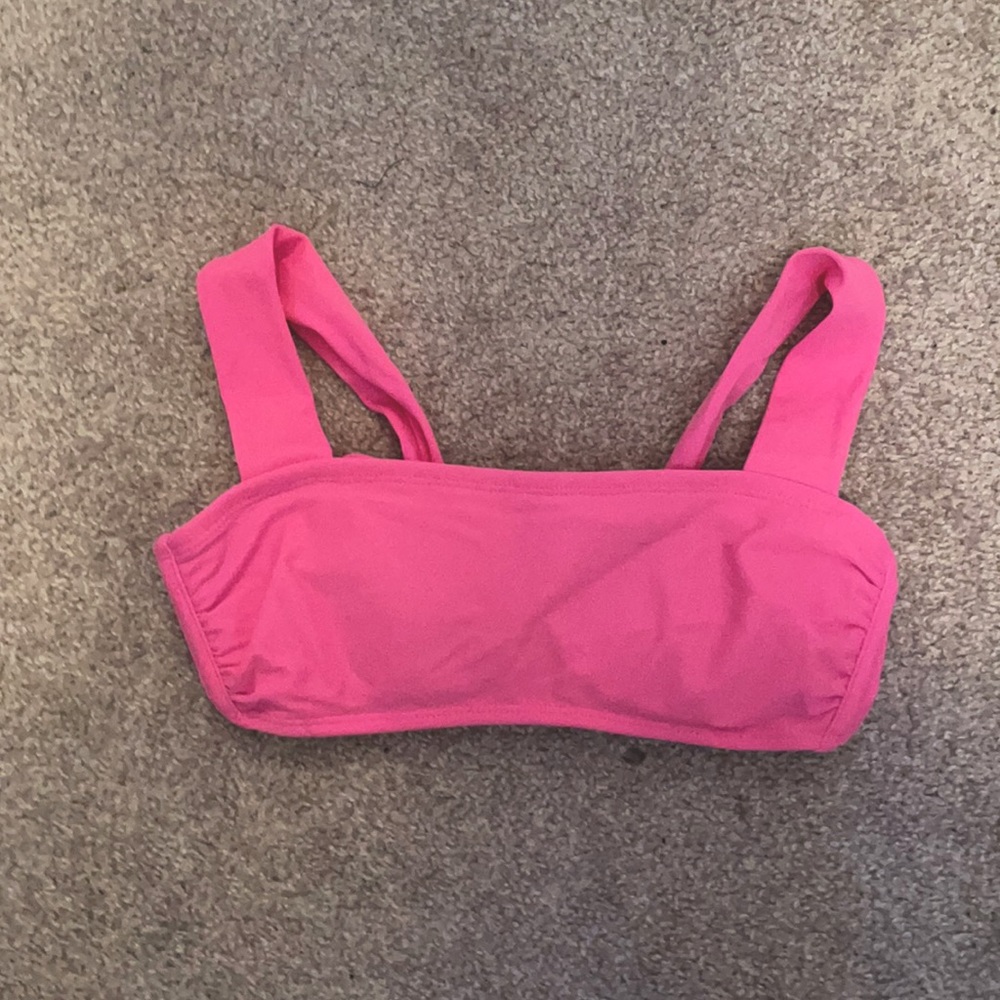 pink target bikini top